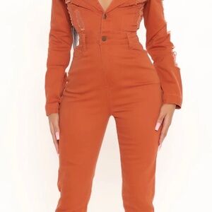 Burnt Orange Jumpsuit